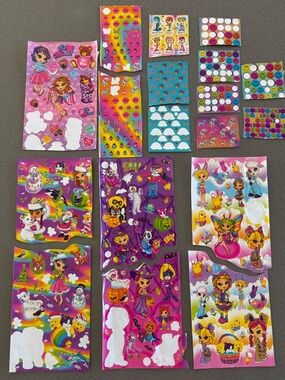 Vintage Lisa Frank Sticker Sheet Lot - Y2K Aesthetic